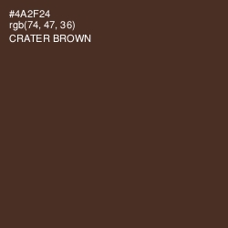 #4A2F24 - Crater Brown Color Image